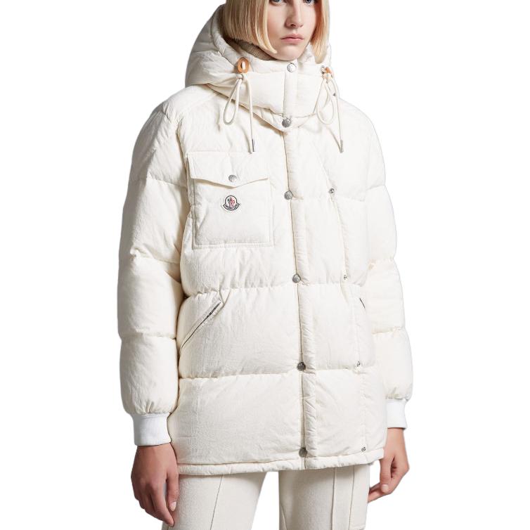 (Women) Moncler FW23 Karakorum  Short Down Jacket White with Detachable Sleeves I20931A00182597AO041 圖 3