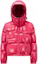 Order (W) Moncler FW23 Karakorum Chaqueta Corta Púrpura Roja con Capucha Ajustable. I20931A0018359607541