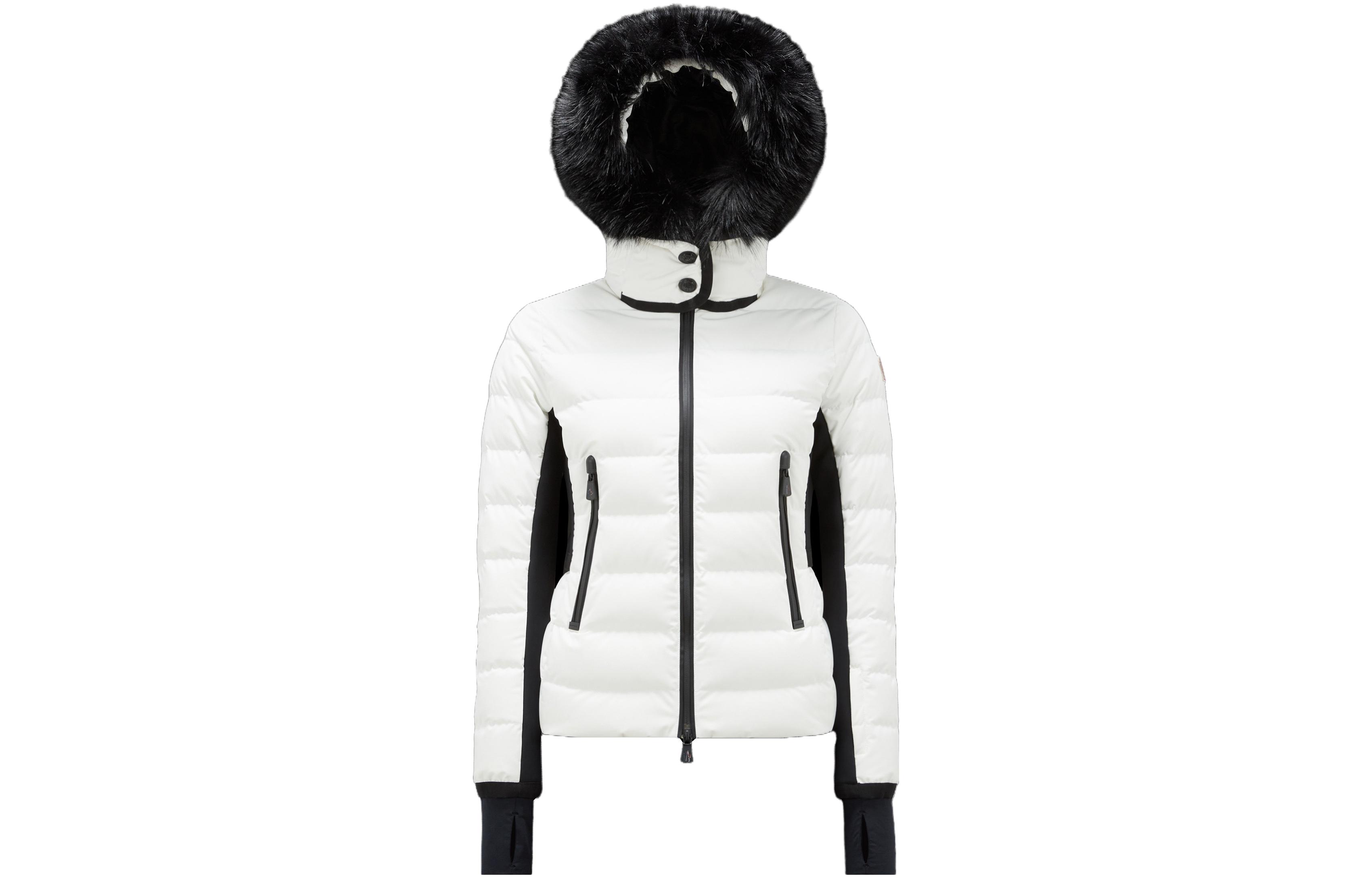 (Women) Moncler FW23 Lamoura  Short Down Jacket White Colorblock Hooded Design I20981A0004053861P09 圖 2