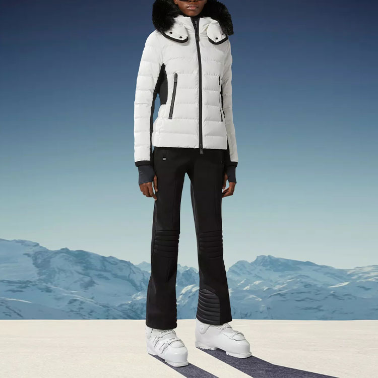 (Women) Moncler FW23 Lamoura  Short Down Jacket White Colorblock Hooded Design I20981A0004053861P09 圖 3