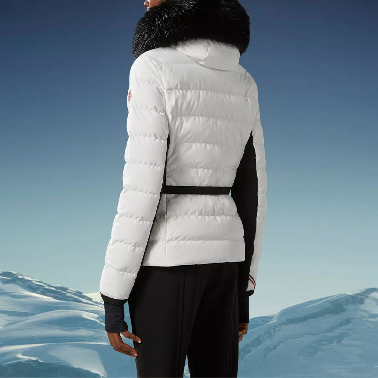 (Women) Moncler FW23 Lamoura  Short Down Jacket White Colorblock Hooded Design I20981A0004053861P09 圖 5