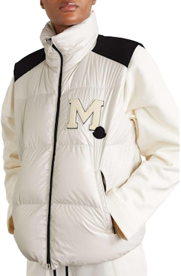 (Women) Moncler FW23 M-Logo Down Vest White I20931A00017595ZJ034 Lookbook (Women) Moncler FW23 M-Logo Down Vest White I20931A00017595ZJ034