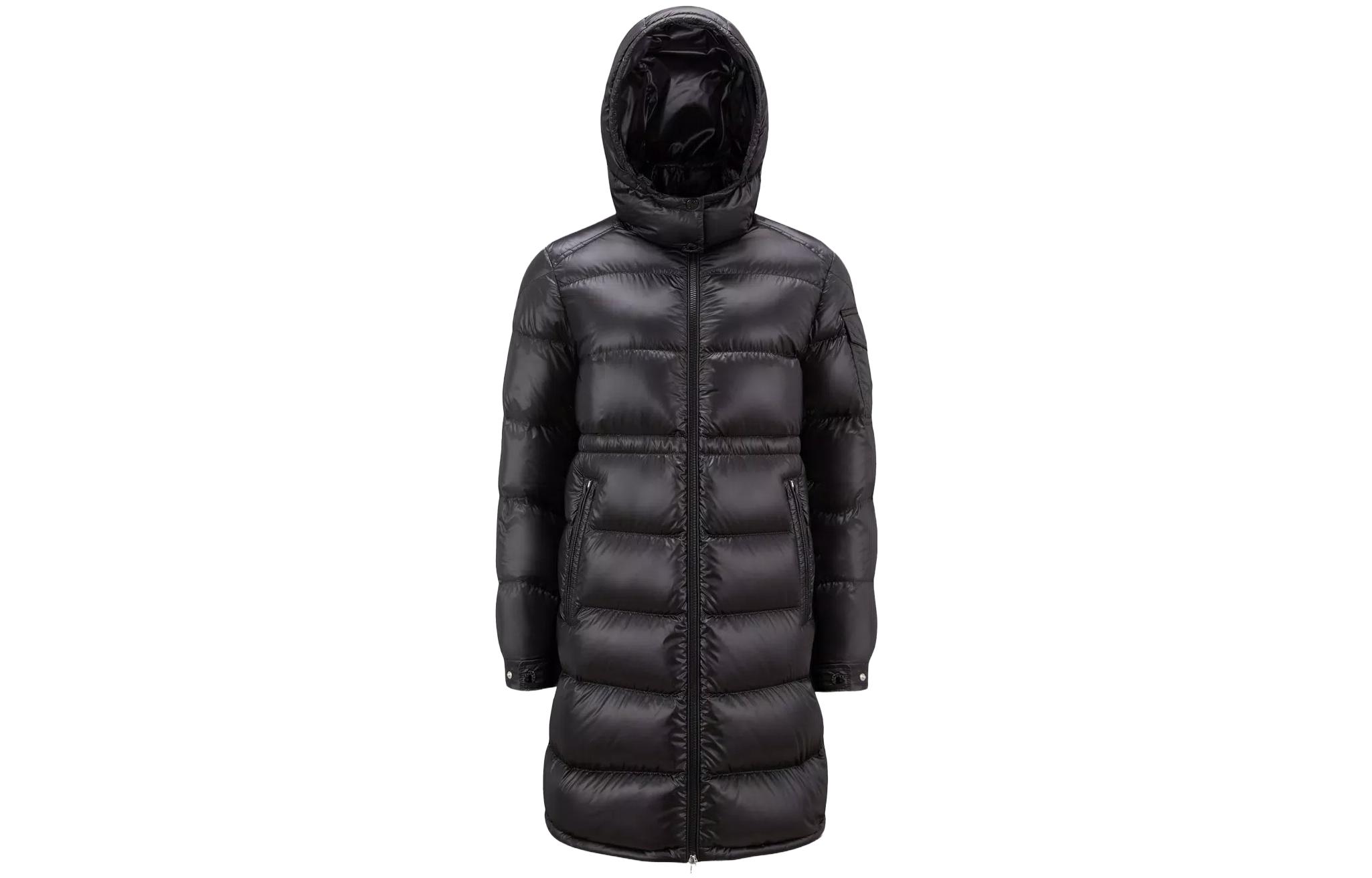 (Women) Moncler FW23 Meillon  Long Down Hooded Jacket Black J10931C00014595ZZ999