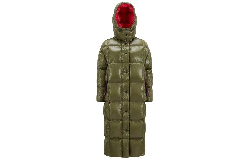 (Women) Moncler FW23 Parnaiba  Long Down Jacket Green I20931C0004968950821