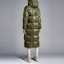 Shop (Women) Moncler FW23 Parnaiba Long Down Jacket Green I20931C0004968950821