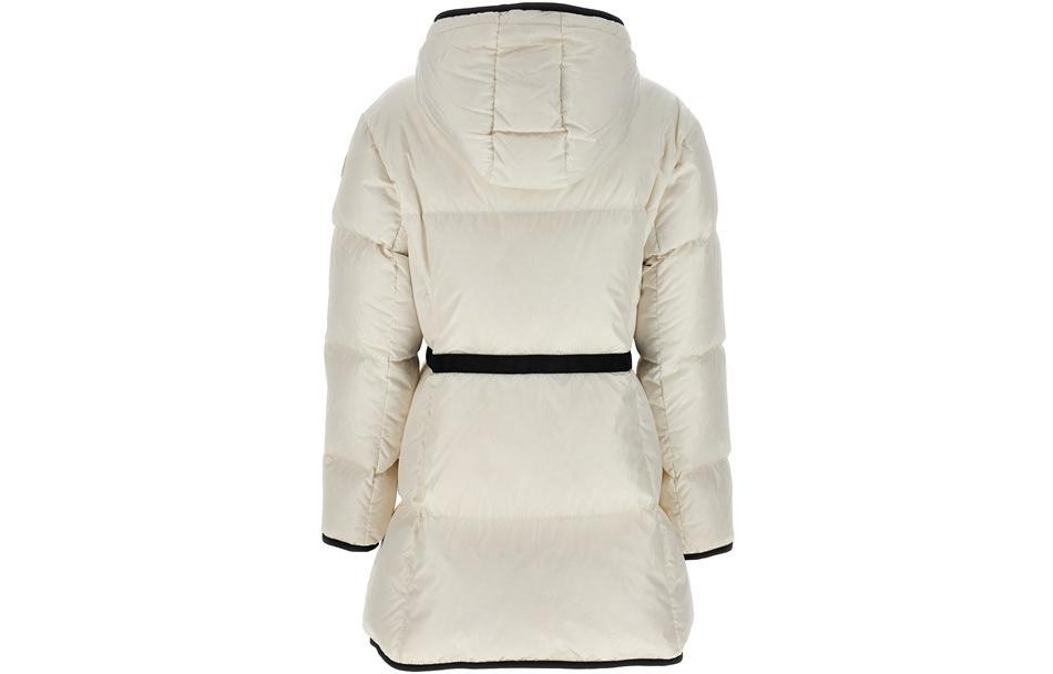 (Women) Moncler FW23 Sirli  White Hooded Waist-Tied Mid-Length Down Jacket. 1A00195539ZD041 圖 3