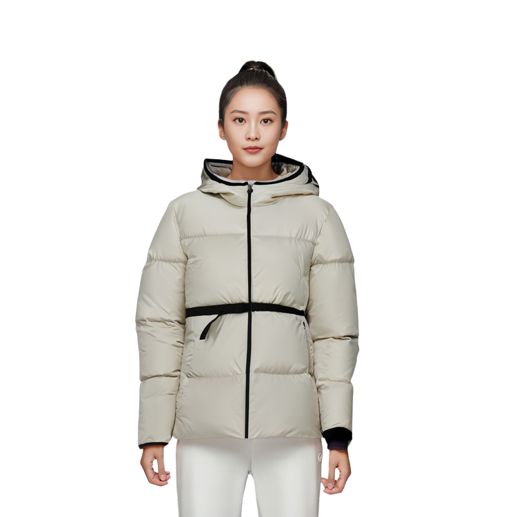 (Women) Moncler FW23 Sirli  White Hooded Waist-Tied Mid-Length Down Jacket. 1A00195539ZD041 圖 10