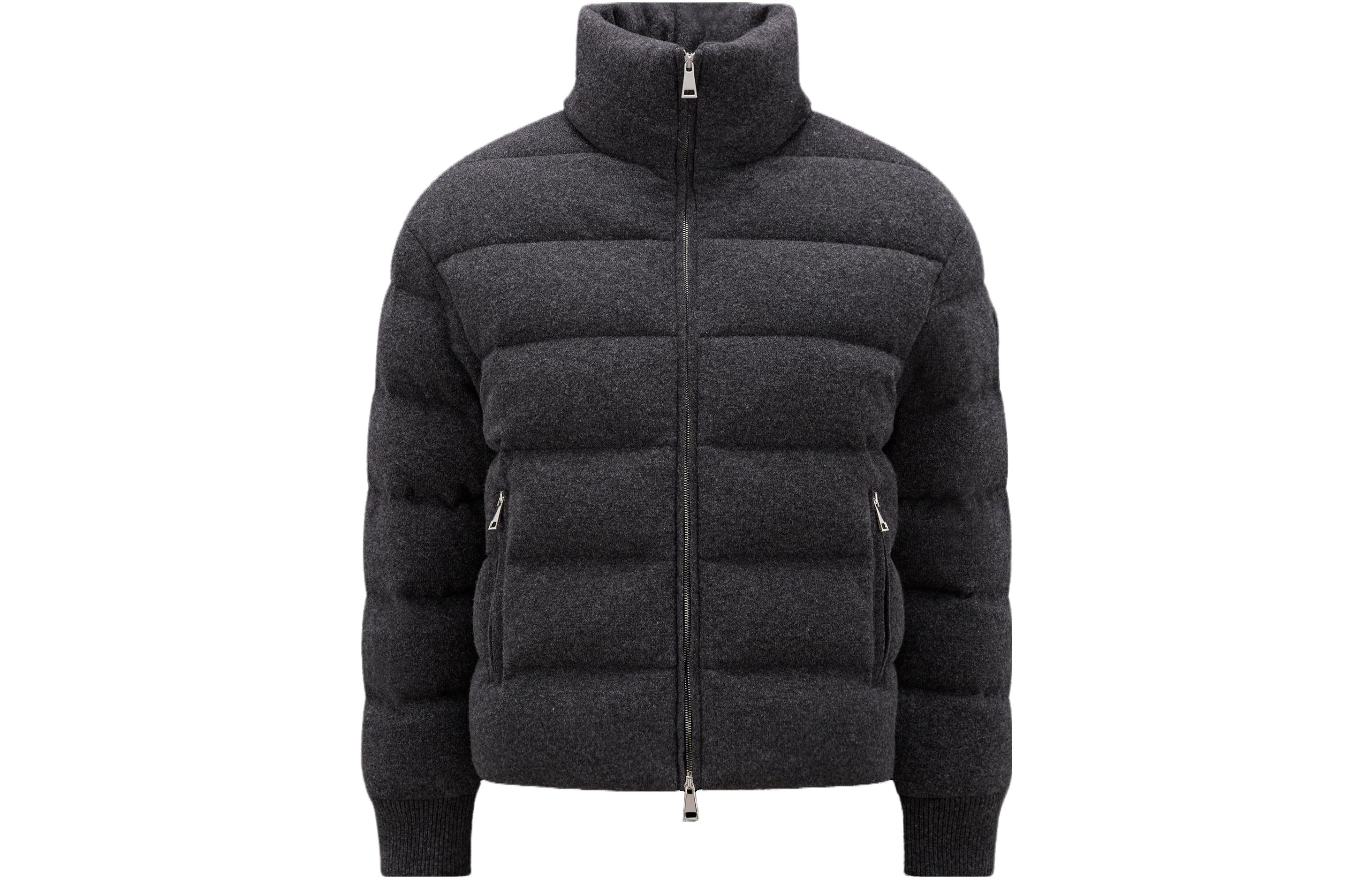 (Women) Moncler FW23 Solid Short Down Jacket Women’s Slim Fit Dark Grey Long Sleeve I10931A00107M1519989 圖 2