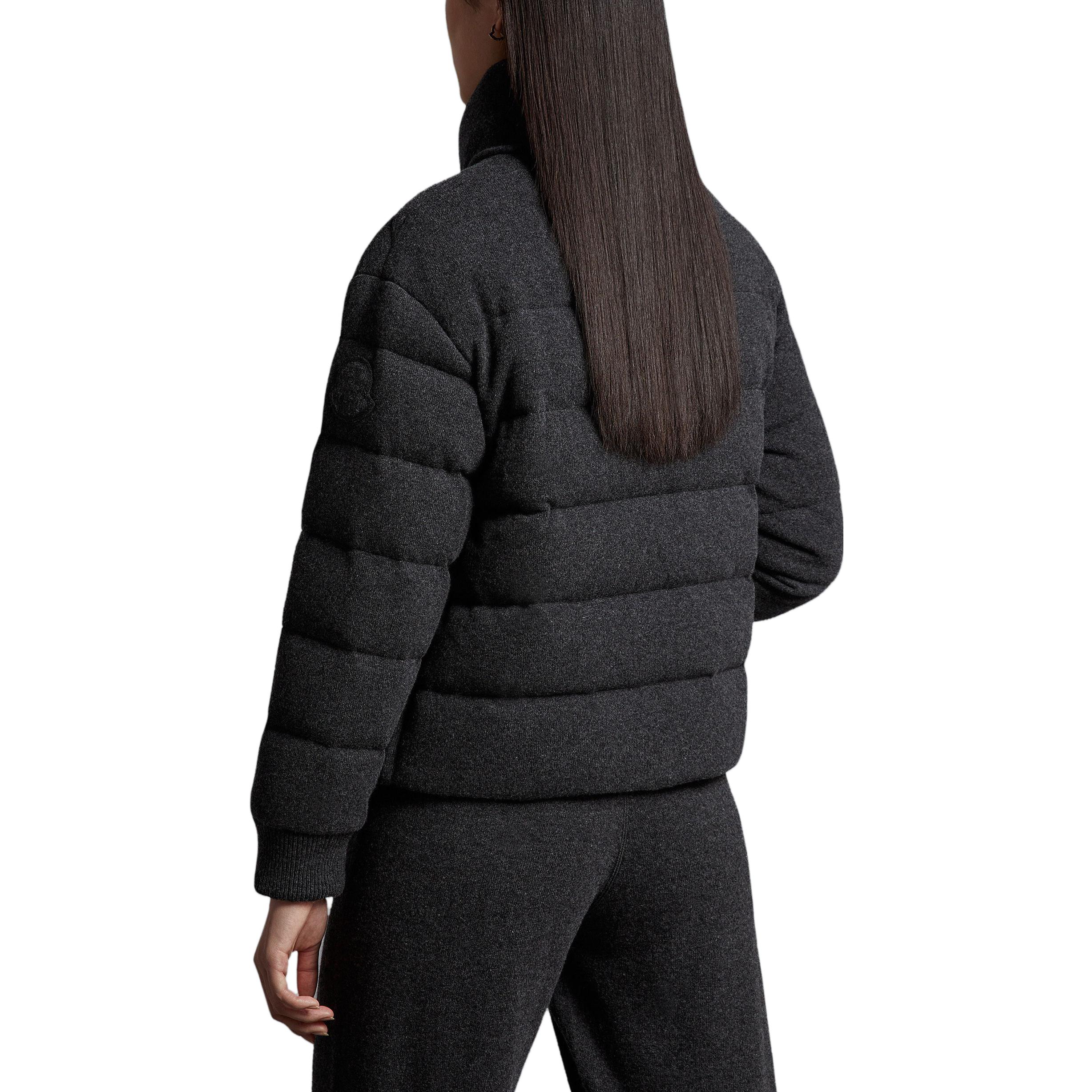 (Women) Moncler FW23 Solid Short Down Jacket Women’s Slim Fit Dark Grey Long Sleeve I10931A00107M1519989 圖 3