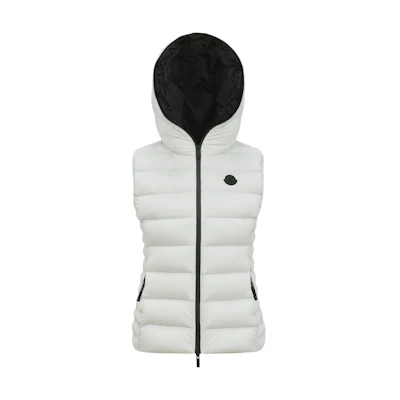 (Women) Moncler FW24 Lightweight Waterproof Down Vest Ice Grey J20931A00033596K790D