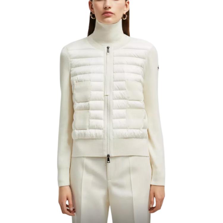 (Women) Moncler FW24  Lightweight Wool Long-Sleeve Down Jacket - White. J20939B51000A9018034 圖 3