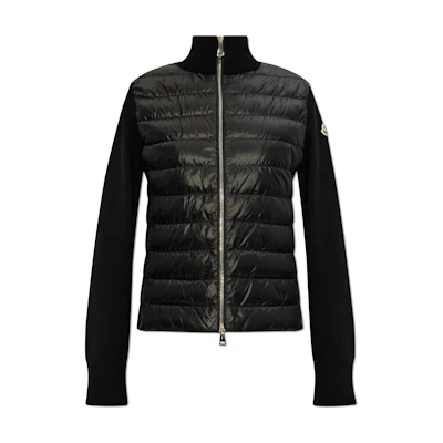 (Women) Moncler FW24 Logo High-Neck Zip Jacket Black J20939B00014M1131999