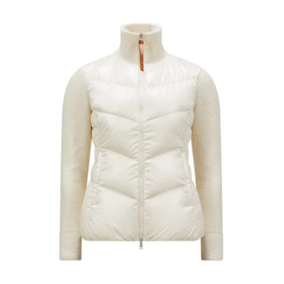(Women) Moncler FW24 White Padded High-Neck Down Jacket with Zipper. J20939B00041M1241034