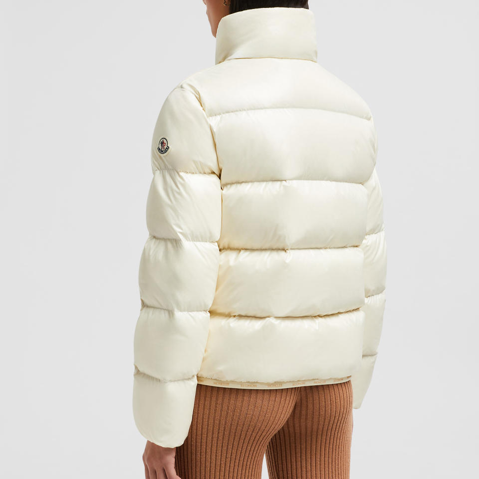 Purchase (W) 盟可睐 FW24 Abbadia 女士短款徽标羽绒服 米白色 J20931A000075963V070