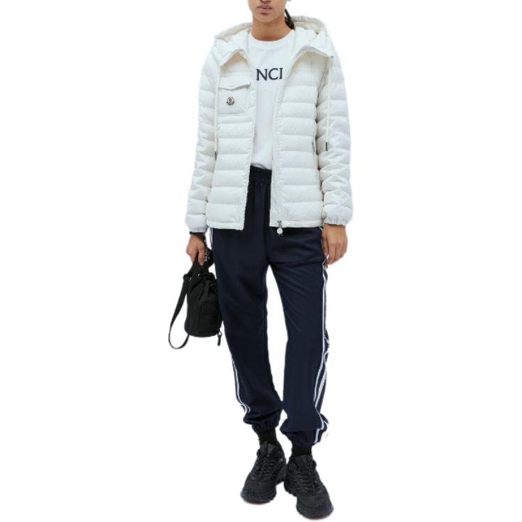 (Women) Moncler FW24 Akamante  White Solid Zip Hoodie Jacket. J10931A0001354A81034 圖 3