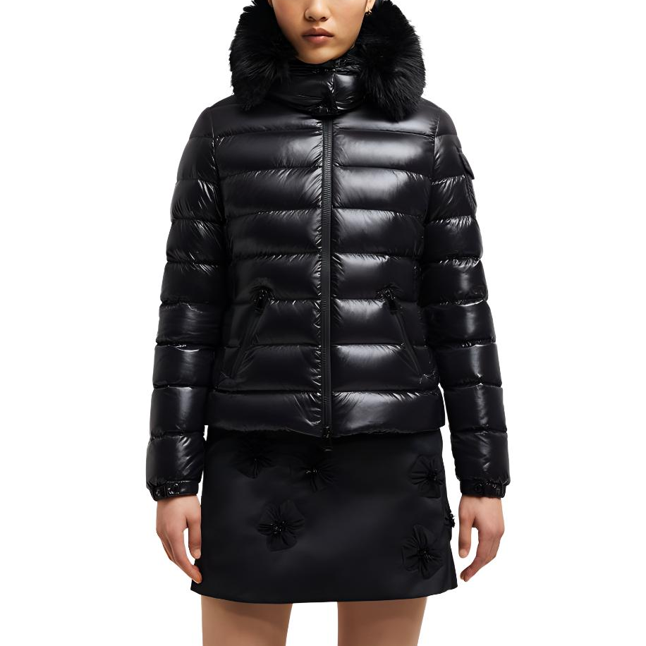 (Women) Moncler FW24 Badyf  Black Glossy Nylon Slim Fit Short Down Jacket. J20931A001665963V999 圖 3