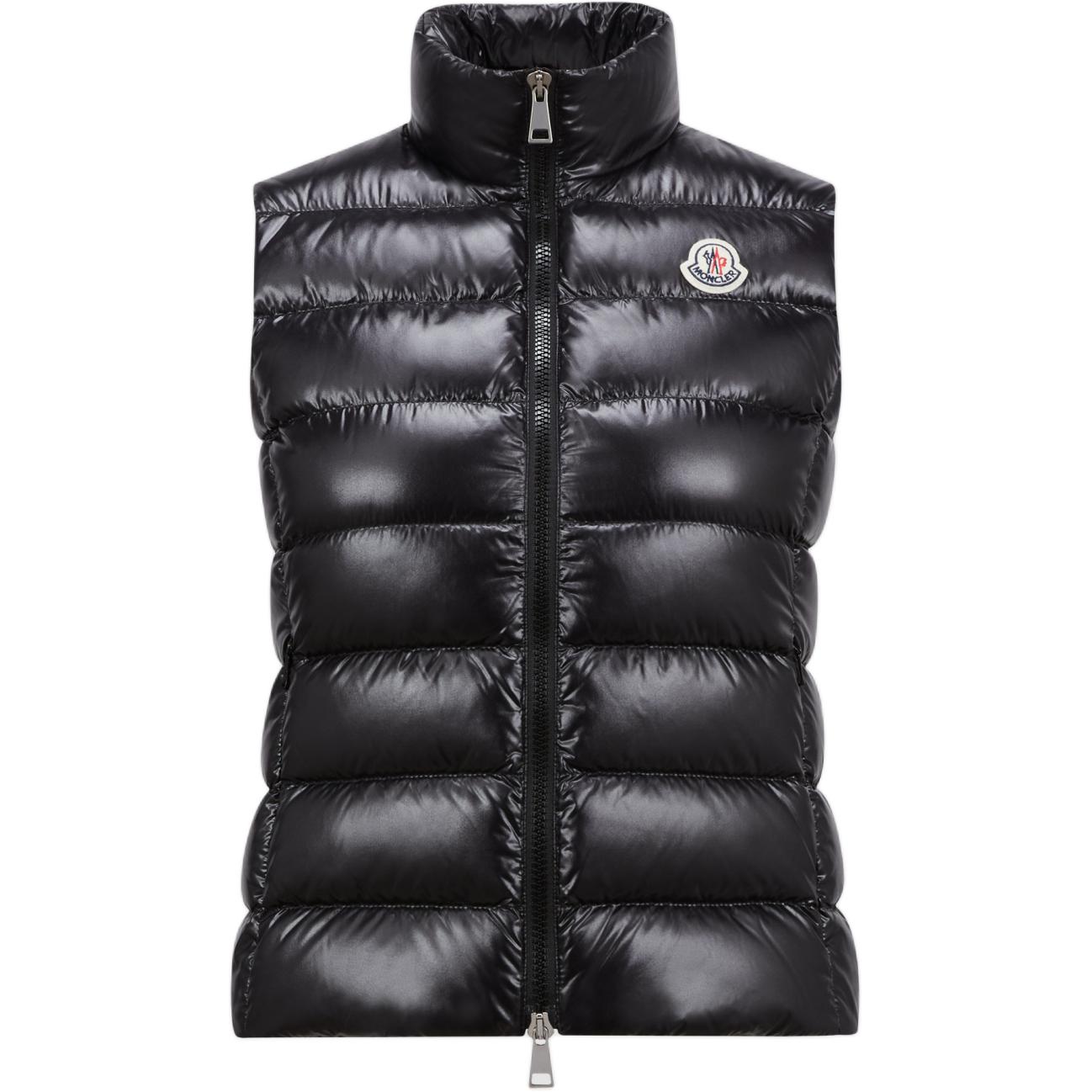 (Women) Moncler FW24 Ghany  Slim Fit Lightweight Nylon Puffer Vest Black J20931A5250068950999