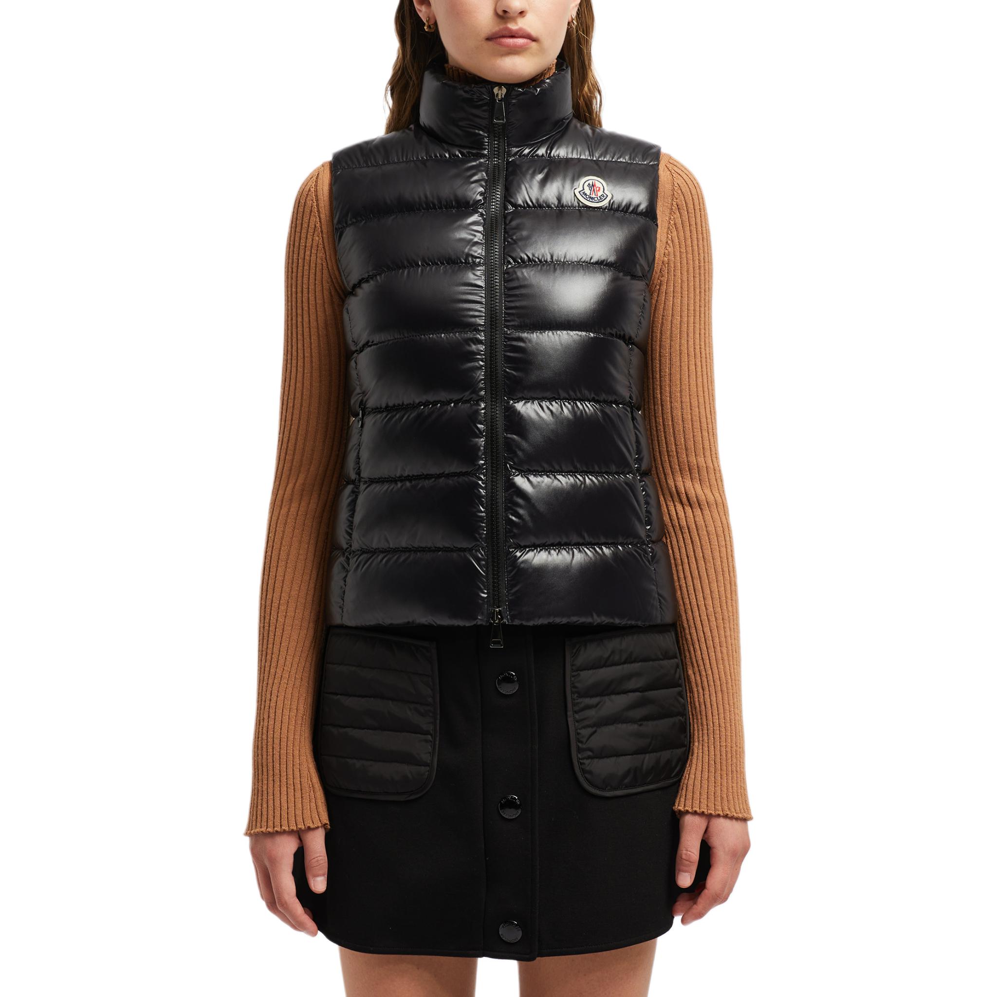 (Women) Moncler FW24 Ghany  Slim Fit Lightweight Nylon Puffer Vest Black J20931A5250068950999 圖 4
