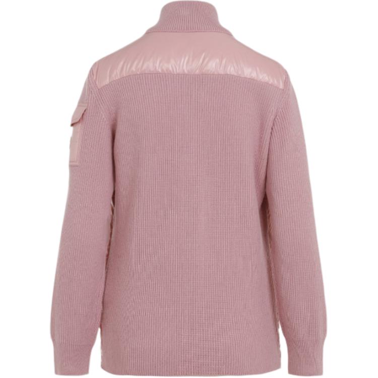 (Women) Moncler FW24 Glossy Lightweight High-Neck Zip-Up Jacket Pink J20939B00013M1131518 圖 3