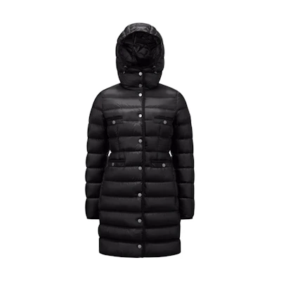 (Women) Moncler FW24 Hirma Slim-Fit Lightweight Down Jacket Black. J20931C00025595FE999