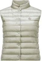 (Women) Moncler FW24 Liane Slim Light Down Vest Light Grey Logo Buttoned. J20931A102005304890H (Women) Moncler FW24 Liane Slim Light Down Vest Light Grey Logo Buttoned. J20931A102005304890H