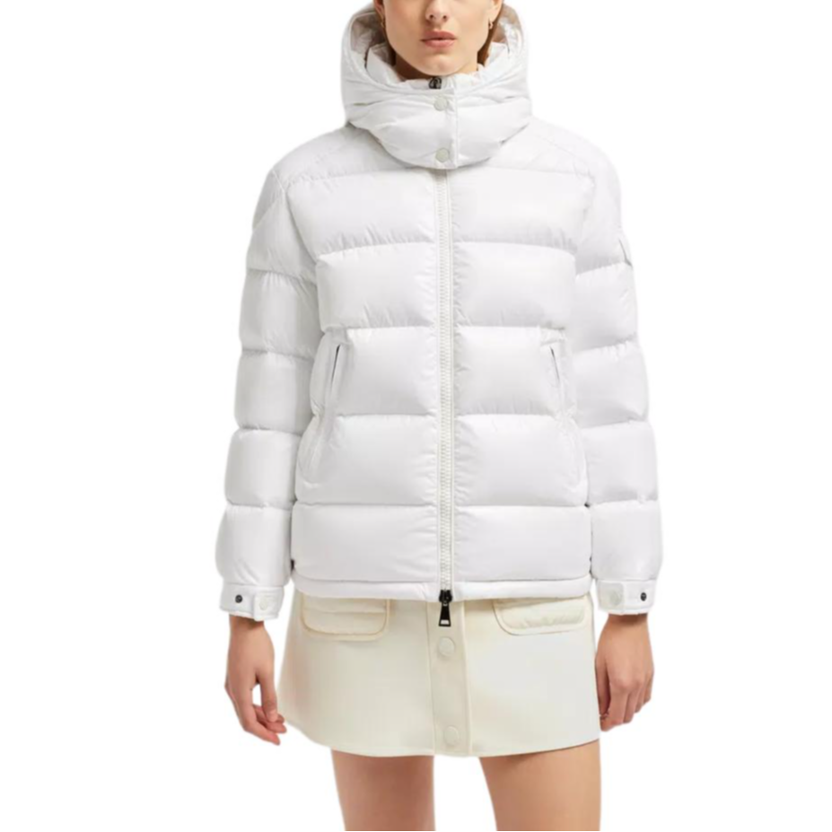 (Women) Moncler FW24 Maire Series  Short Nylon Down Jacket with Removable Hood White J20931A0014268950032 圖 4