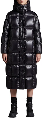 (W) Moncler FW24 Parnaiba 女款黑色連帽長版羽絨外套 (可拆式帽)。 J20931C0005068950999 Shop (W) Moncler FW24 Parnaiba 女款黑色連帽長版羽絨外套 (可拆式帽)。 J20931C0005068950999