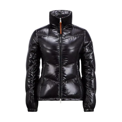 (Women) Moncler Gast Logo Short Puffer Jacket Black J20931A000805963V999