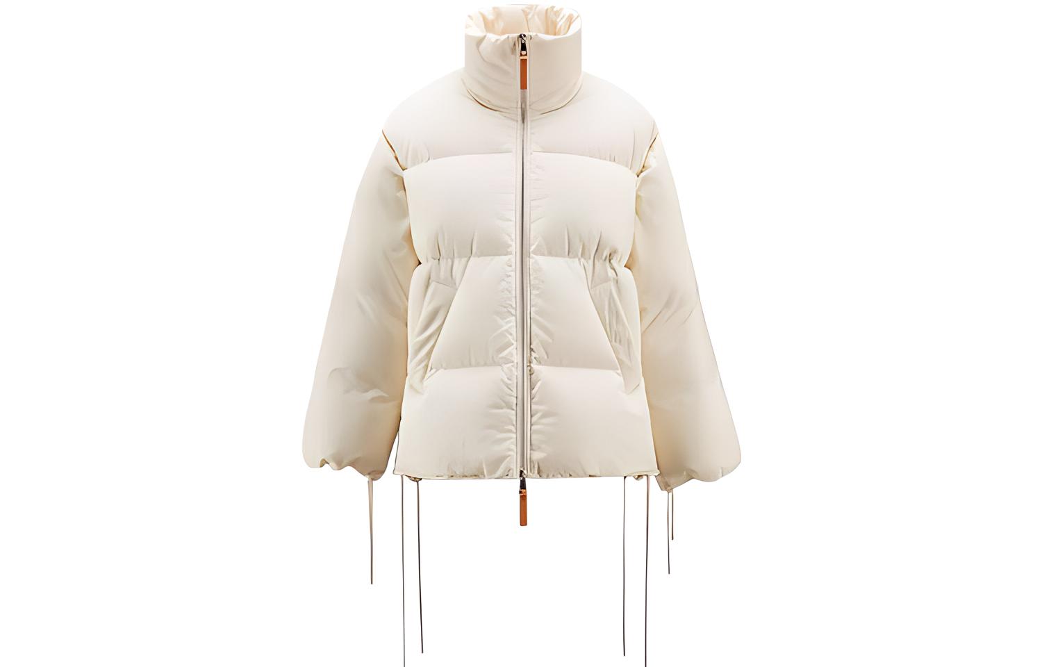 (Women) Moncler Genius 1952 FW22  High Street Puffer Jacket Zip-Up Off White. H20941A00010M2261070
