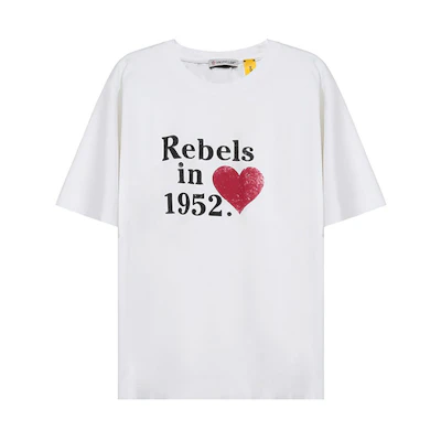 (Women) MONCLER GENIUS 1952 Printed Crewneck White T-Shirt Women’s F10948C70310V8117