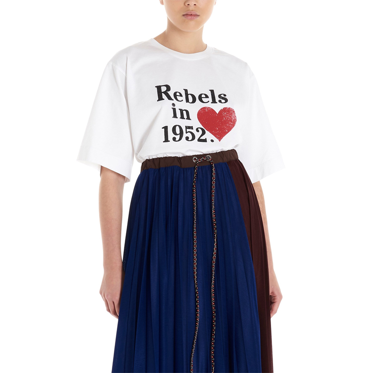 (Women) MONCLER GENIUS 1952 Printed Crewneck White T-Shirt Women’s F10948C70310V8117 圖 4