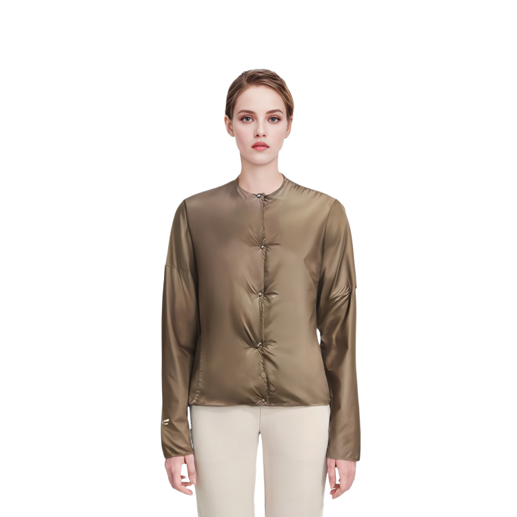 Sizing (W) MONCLER GENIUS HYKE 棕色拉鍊羽絨外套 G209K1A00008M118625L