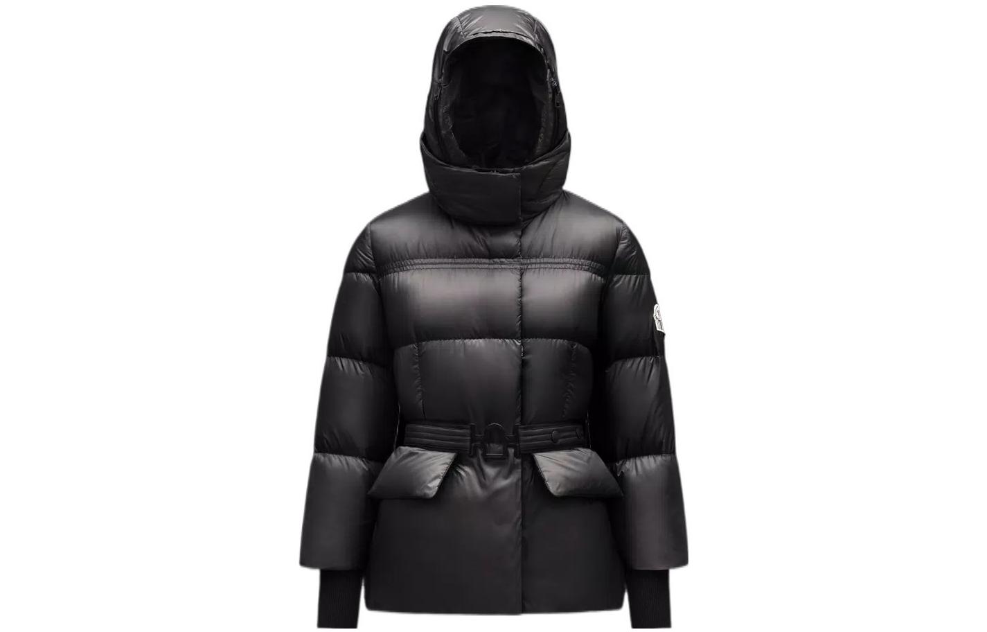 Order (W) MONCLER GENIUS SS22 黑色羽絨外套附腰帶 H10961A00003M1489999