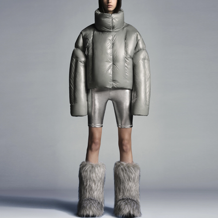 (Women) MONCLER GENIUS DingYun Zhang SS22  Short Puffer Jacket Grey. H109M1A00003M1865915 圖 3