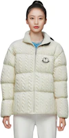 Details for (Women) MONCLER GENIUS x PALM ANGELS Textured Zip-Up Down Jacket Off-White. I209L1A00015M3608032