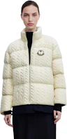 Sizing (Women) MONCLER GENIUS x PALM ANGELS Textured Zip-Up Down Jacket Off-White. I209L1A00015M3608032