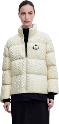 (W) MONCLER GENIUS x PALM ANGELS 質感拉鍊羽絨外套 米白色. I209L1A00015M3608032 Sizing (W) MONCLER GENIUS x PALM ANGELS 質感拉鍊羽絨外套 米白色. I209L1A00015M3608032