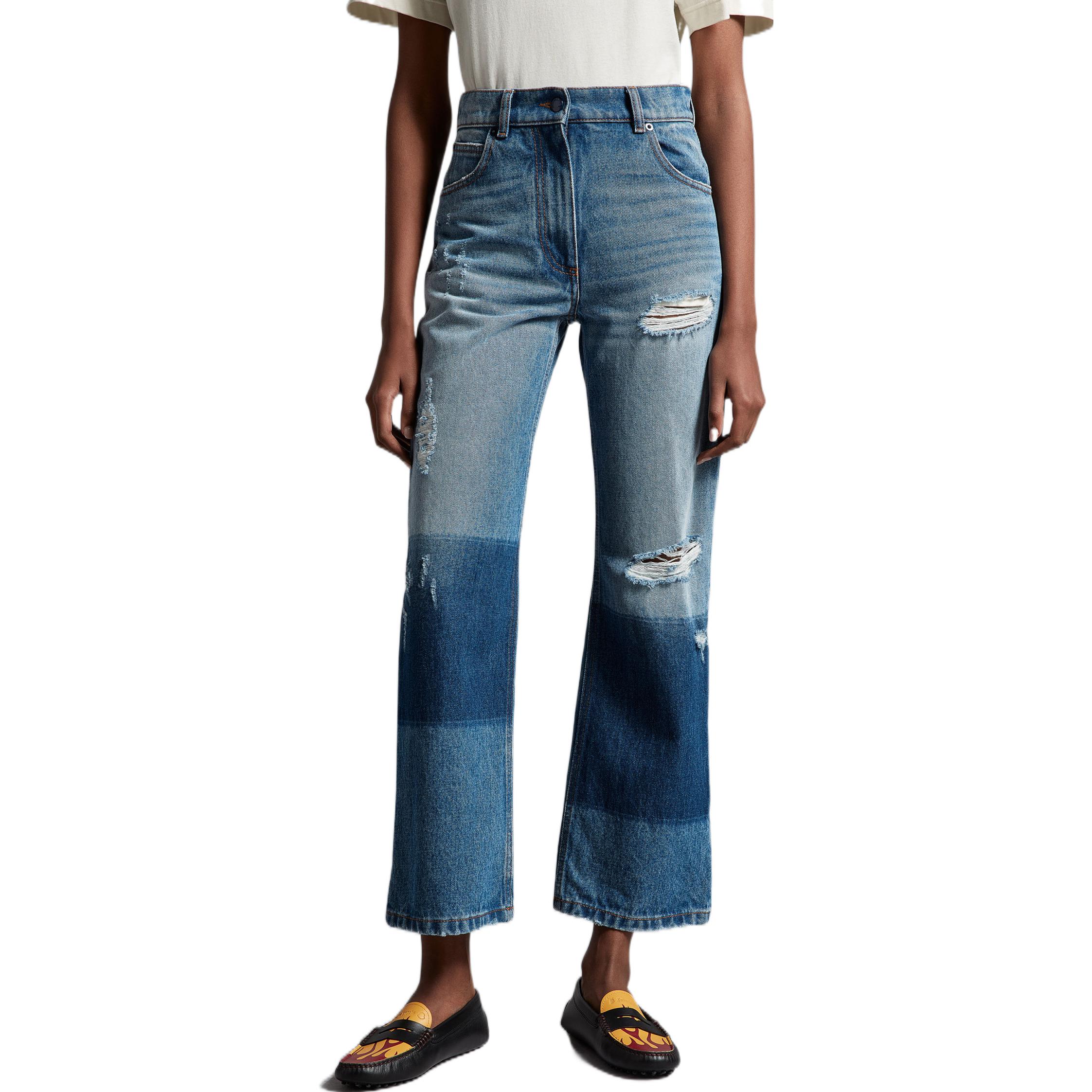 Purchase (W) Jeans Azules Estrella Rasgados MONCLER GENIUS x PALM ANGELS FW22. H209L2A00001M2503795