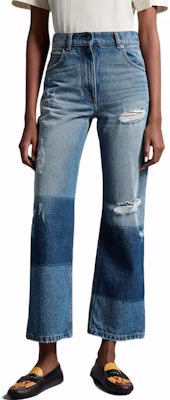 (W) MONCLER GENIUS x PALM ANGELS FW22 Star Patch Distressed Jeans Biru. H209L2A00001M2503795 Purchase (W) MONCLER GENIUS x PALM ANGELS FW22 Star Patch Distressed Jeans Biru. H209L2A00001M2503795