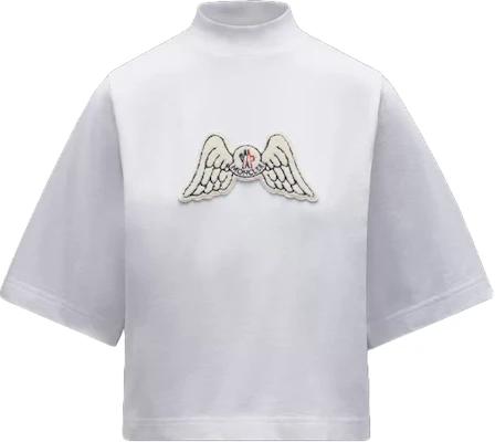 (W) MONCLER GENIUS x PALM ANGELS 翅膀贴标白色联名T恤 G209L8C00006829FK001 Order (W) MONCLER GENIUS x PALM ANGELS 翅膀贴标白色联名T恤 G209L8C00006829FK001