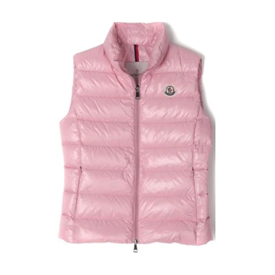 (Women) Moncler GHANY FW23 Pink Sleeveless Zip Vest 1A5250068950500