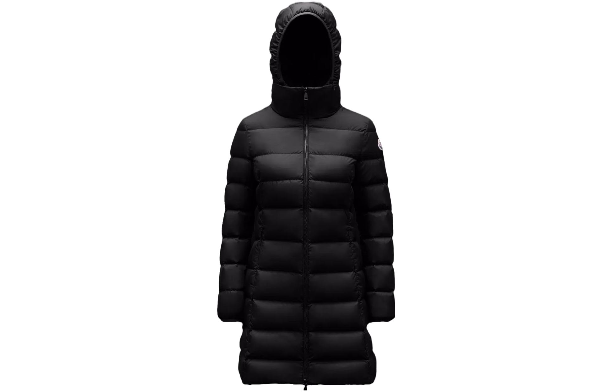 Order (Women) Moncler Gie  Long Down Jacket High-Neck Black I20931C00053539YH999