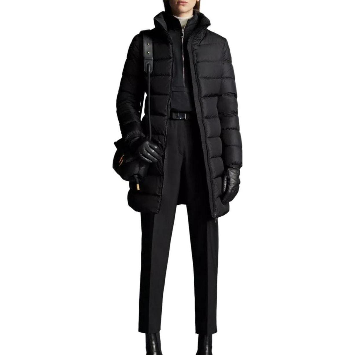 Lookbook (Women) Moncler Gie  Long Down Jacket High-Neck Black I20931C00053539YH999