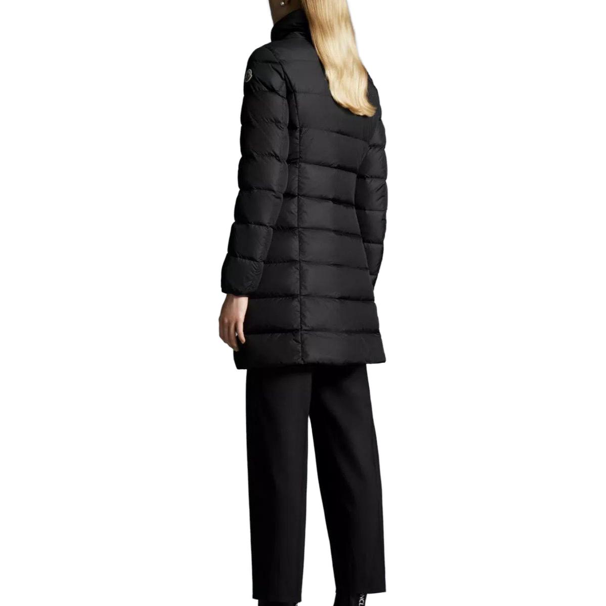 Purchase (Women) Moncler Gie  Long Down Jacket High-Neck Black I20931C00053539YH999