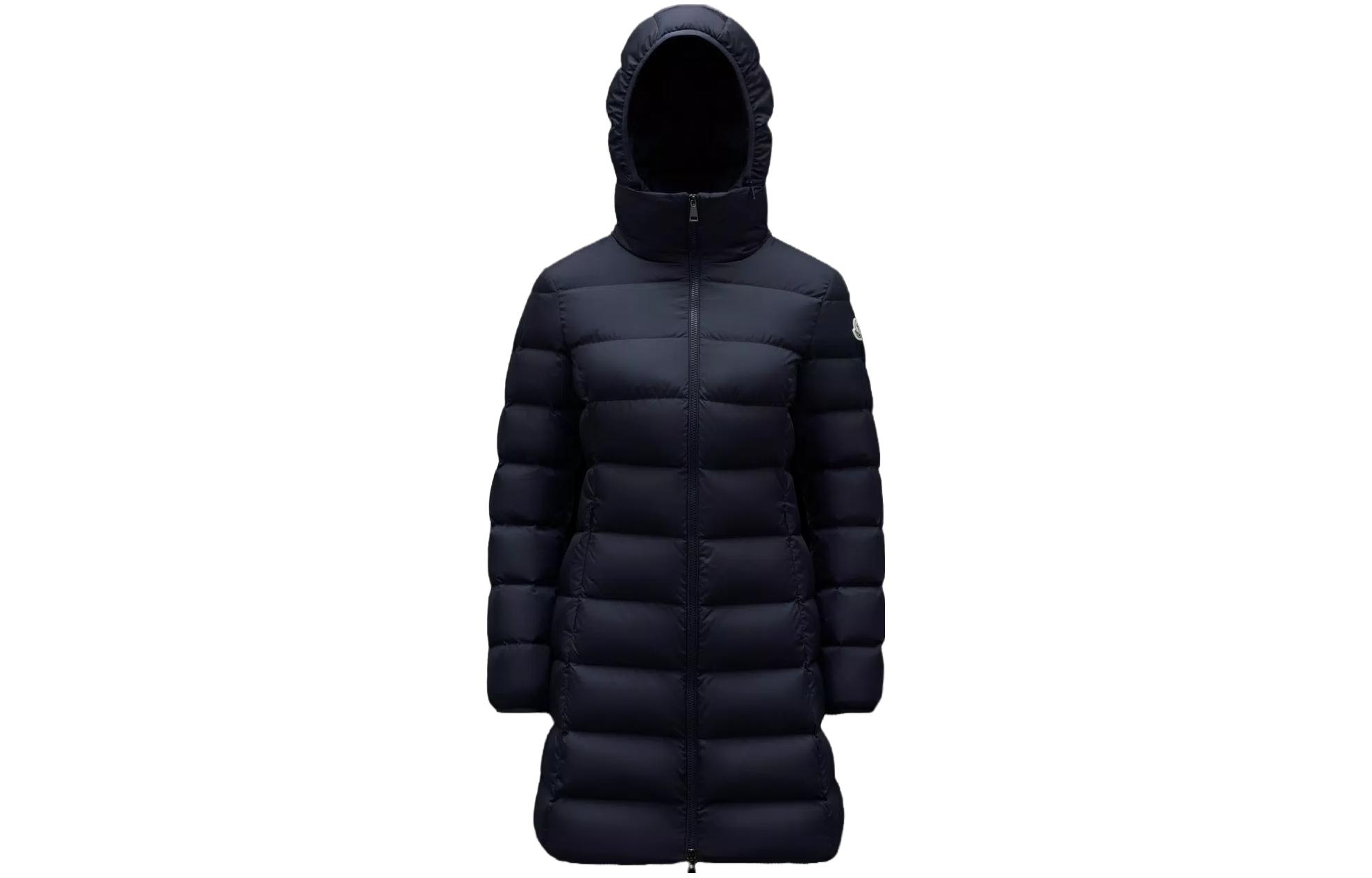 (Women) Moncler Gie Series  Long Down Jacket in Solid Navy with Stand Collar. I20931C00053539YH775 圖 2