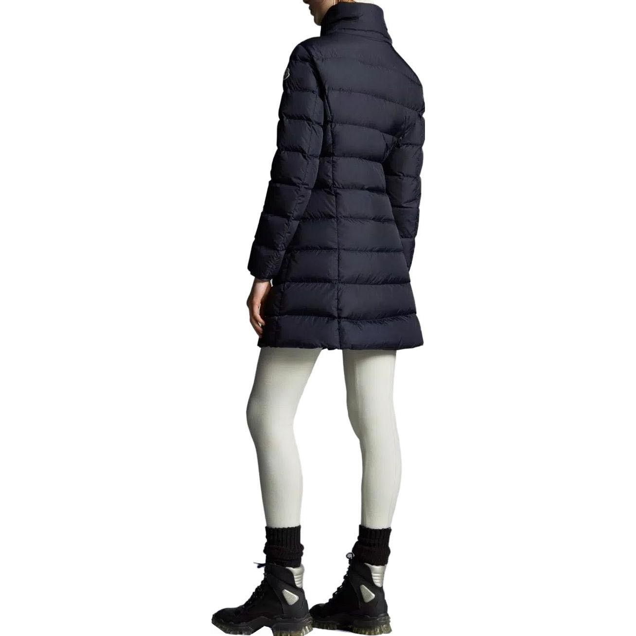 (Women) Moncler Gie Series  Long Down Jacket in Solid Navy with Stand Collar. I20931C00053539YH775 圖 4