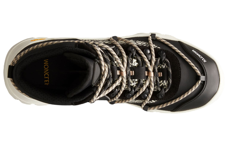 (W) Moncler Glacier Leather Lace-Up Boot 'Black and White' 圖 2