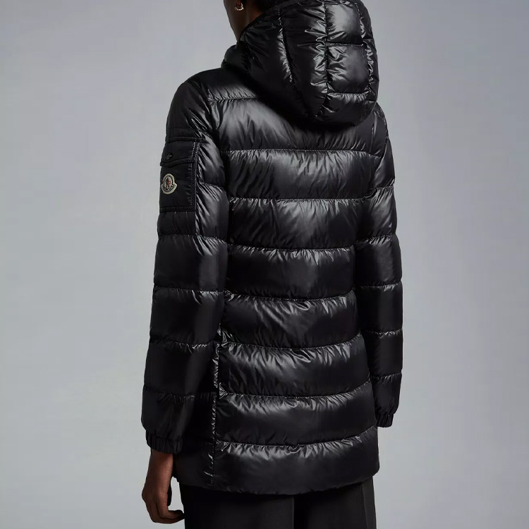 (Women) Moncler Glements  Black Shiny Hooded Short Down Jacket. J10931A00067595ZZ999 圖 5