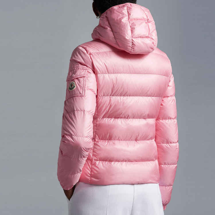 Details for (W) Moncler Gles SS23 玫瑰粉色連帽羽絨外套 拉鍊款式 I10931A00010595ZZ538