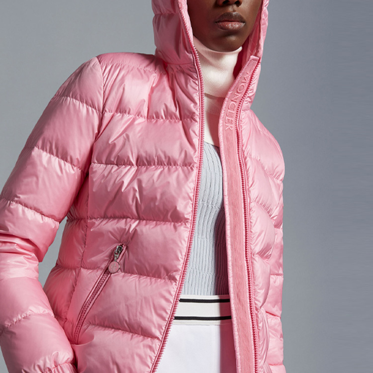 Sizing (W) Moncler Gles SS23 玫瑰粉色連帽羽絨外套 拉鍊款式 I10931A00010595ZZ538